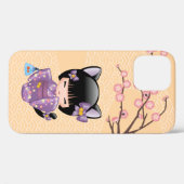 Neko Kokeshi Doll - Kat Ears Geisha Girl Case-Mate iPhone Case (Achterkant (horizontaal))