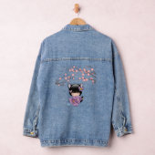 Neko Kokeshi Doll - Kat Ears Geisha Girl Denim Jacket (Hangar)