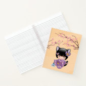 Neko Kokeshi Doll - Kat Ears Geisha Girl Notitieboek (Binnen)