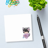 Neko Kokeshi Doll - Kat Ears Geisha Girl Post-it® Notes