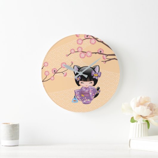 Neko Kokeshi Pop - Kat Oren meisje Grote Klok (Huis)