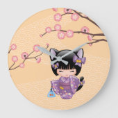 Neko Kokeshi Pop - Kat Oren meisje Grote Klok (Voorkant)