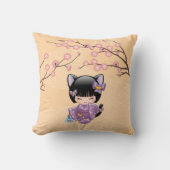 Neko Kokeshi Pop - Kat Oren Meisje Kussen (Voorkant)