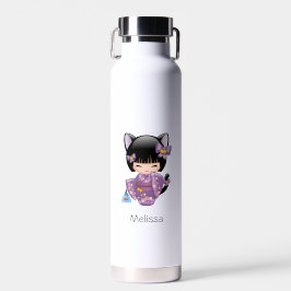 Neko Kokeshi-pop - Meisje met Kattenoren Geisha Waterfles