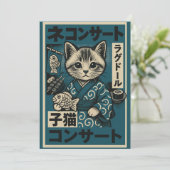 Neko Noodle Nights Kaart (Staand voorkant)