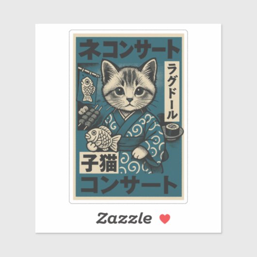 Neko Noodle Nights Sticker (Vel)