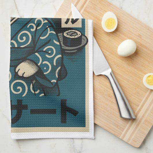 Neko Noodle Nights Theedoek (Quarter Fold)