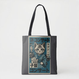 Neko Noodle Nights Tote Bag
