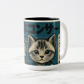 Neko Noodle Nights Tweekleurige Koffiemok (Voorkant rechts)