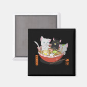 Neko Ramen cat Magneet (Voorkant / Achterkant)