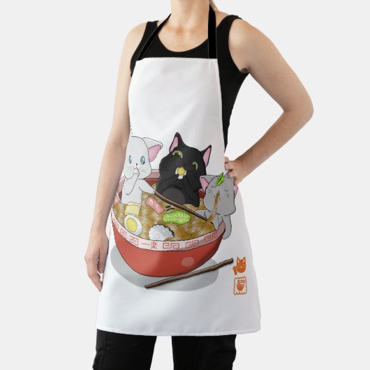 Neko Ramen cat Schort (Insitu)