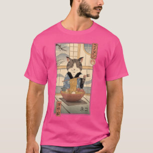 Neko Ramen Ukiyo-e T-shirt