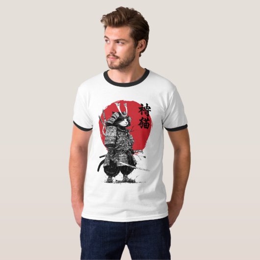 Neko Samurai T-shirt (Voorkant volledig)