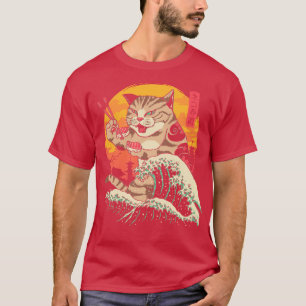 Neko Sushi Wave T-shirt