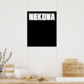 Neko Volleybal Praktijk Anime Manga Cosplay Poster (Keuken)