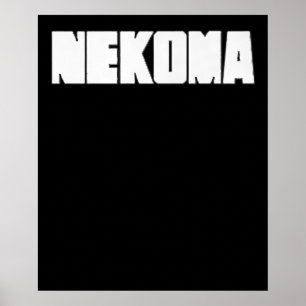 Neko Volleybal Praktijk Anime Manga Cosplay Poster