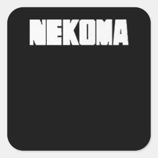 Neko Volleybal Praktijk Anime Manga Cosplay Vierkante Sticker