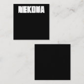 Neko Volleybal Praktijk Anime Manga Cosplay Vierkante Visitekaartje (Voorkant / Achterkant)