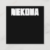 Neko Volleybal Praktijk Anime Manga Cosplay Vierkante Visitekaartje (Voorkant)