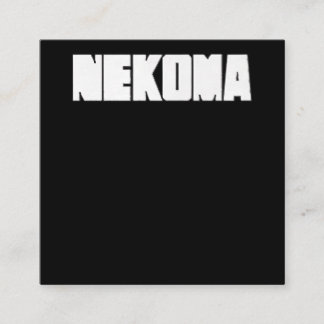 Neko Volleybal Praktijk Anime Manga Cosplay Vierkante Visitekaartje