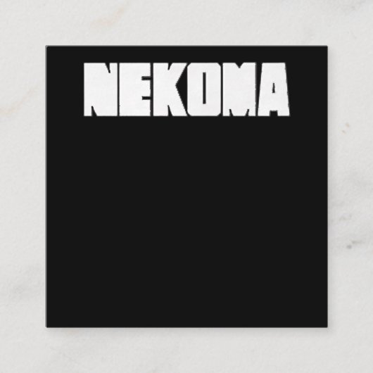 Neko Volleybal Praktijk Anime Manga Cosplay Vierkante Visitekaartje (Voorkant)