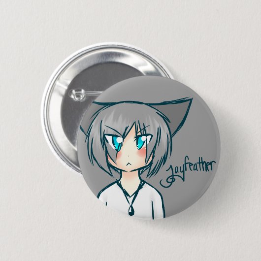 Nekomimi Jayveren Button (Voorkant /achterkant)