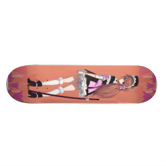 Nekoni's zus Sythe - Origineel Manga-personage Skateboard