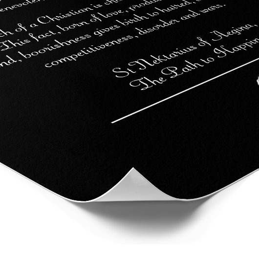 Nektarios over Christelijk gedrag Poster (Hoek)