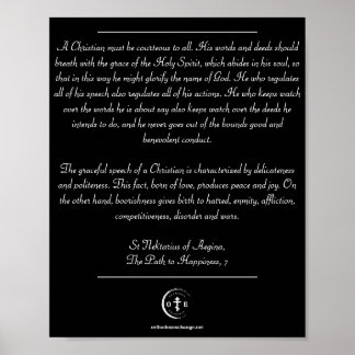 Nektarios over Christelijk gedrag Poster