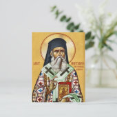 Nektarios van Aegina Orthodox Christelijk Icoon Briefkaart (Staand voorkant)