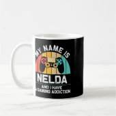 Nelda Gift Name Personalized Funny Gaming Geek Bir Koffiemok (Links)