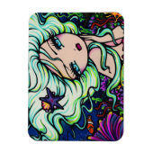"Nelli" Tropische Zeemeermin Fantasy Kunst Hannah  Magneet (Verticaal)