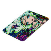 "Nelli" Tropische Zeemeermin Fantasy Kunst Hannah  Magneet (Linkerzijde)