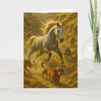 Nellie beschermt Charlie tegen de Coyotes Kaart