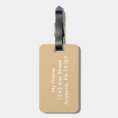 Nellie Bly Pop Art Portret Bagagelabel (Achterkant verticaal)