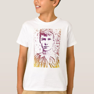 Nellie Bly Pop Art Portret T-shirt