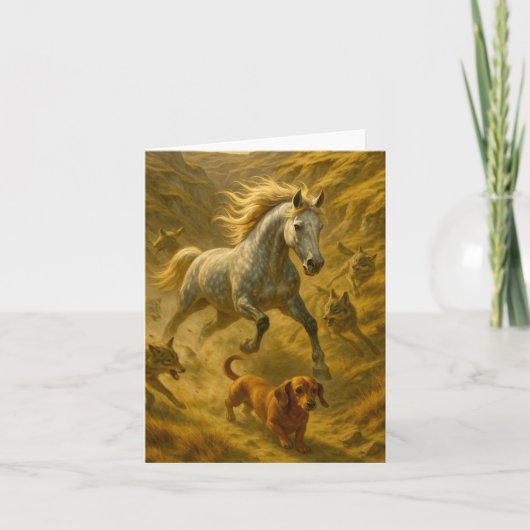 Nellie & Charlie Small, 4" x 5,6" gevouwen Note Ka Notitiekaartje (Voorkant)