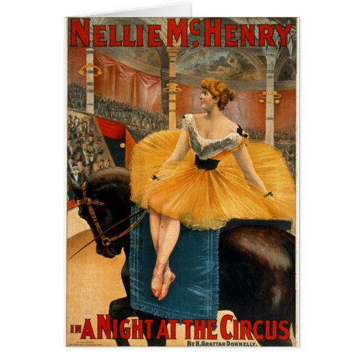 Nellie McHenry in een nacht bij de Circus (Voorkant)