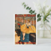 Nellie McHenry in een nacht bij de Circus Briefkaart (Staand voorkant)