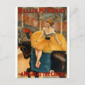 Nellie McHenry in een nacht bij de Circus Briefkaart (Voorkant)