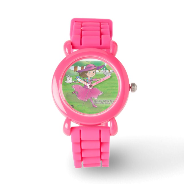 Nellie met konijn en Fox Kinder Watch Horloge (Voorkant)