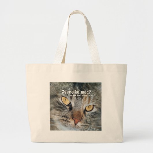 Nellie overweldigd grote tote bag (Voorkant)