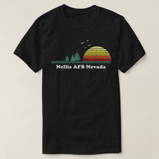 Nellis AFB Nevada Sunset Souvenir Print T-shirt (Design voorkant)