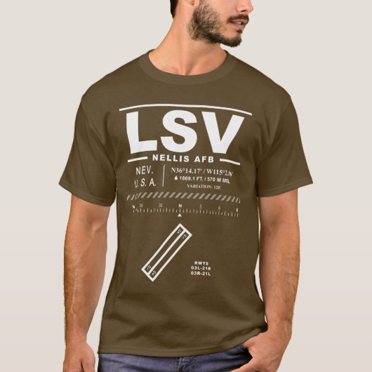 Nellis Air Force Base LSV T-shirt (Voorkant)