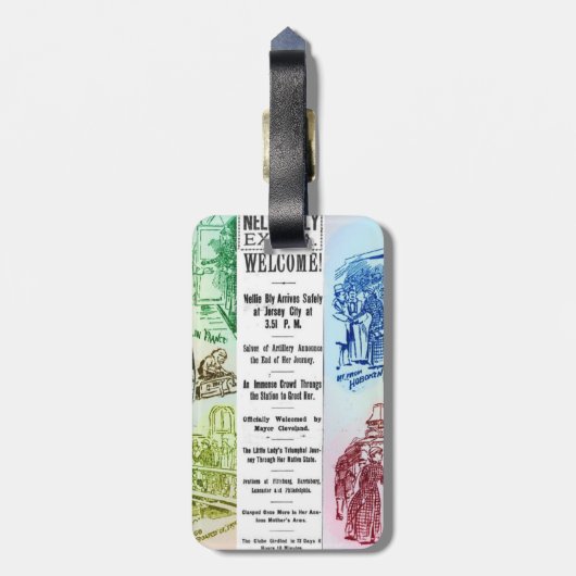 Nelly Bly Arrival Bagagelabel (Achterkant verticaal)