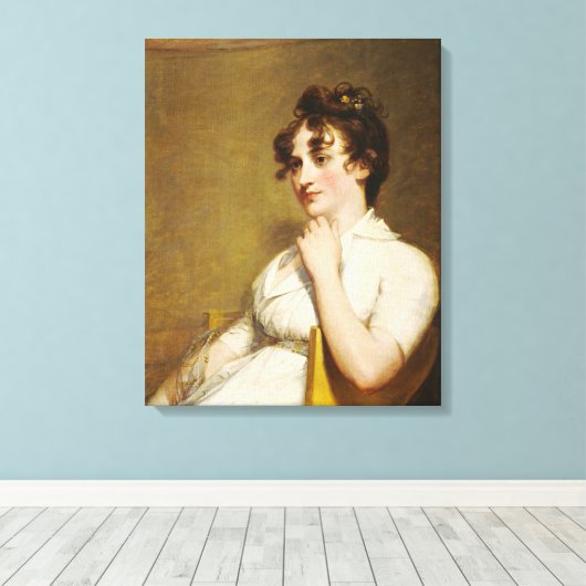 Nelly, kleindochter van President Canvas Afdruk (Insitu (Houten vloer))