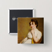 Nelly, kleindochter van President Vierkante Button 5,1 Cm (Voorkant /achterkant)