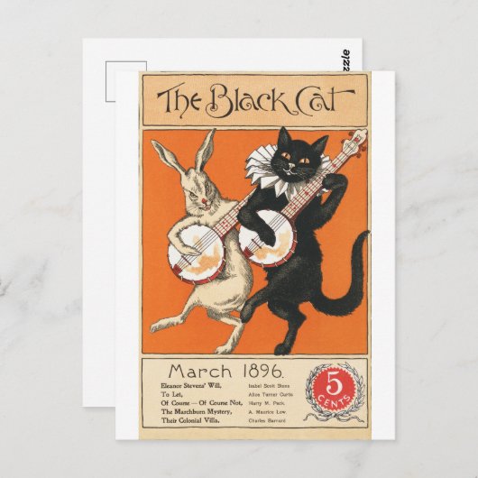 Nelly Littlehale Murphy's Black Cat -  Marc Briefkaart (Voorkant / Achterkant)