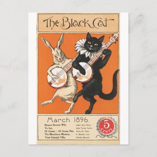 Nelly Littlehale Murphy's Black Cat -  Marc Briefkaart (Voorkant)