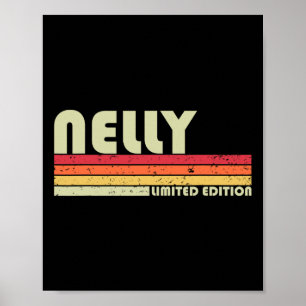 Nelly Naam Persoonlijke Retro Vintage 80s 90s Gebo Poster
